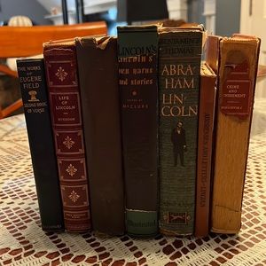 Collection of books of Lincoln antique